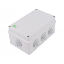 2707-02; Enclosure: junction box; X: 139mm; Y: 198mm; Z: 82mm; IP55; grey; ELEKTRO-PLAST NASIELSK 2707-02; Enclosure: junction box; X: 139mm; Y: 198mm; Z: 82mm; IP55; grey; ELEKTRO-PLAST NASIELSK