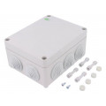 2711-02; Enclosure: junction box; X: 163mm; Y: 198mm; Z: 80mm; IP55; grey; ELEKTRO-PLAST NASIELSK 2711-02; Enclosure: junction box; X: 163mm; Y: 198mm; Z: 80mm; IP55; grey; ELEKTRO-PLAST NASIELSK