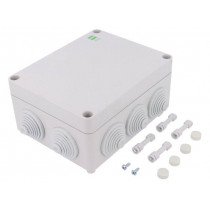 2711-02; Enclosure: junction box; X: 163mm; Y: 198mm; Z: 80mm; IP55; grey; ELEKTRO-PLAST NASIELSK 2711-02; Enclosure: junction box; X: 163mm; Y: 198mm; Z: 80mm; IP55; grey; ELEKTRO-PLAST NASIELSK