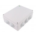 2716-02; Enclosure: junction box; X: 198mm; Y: 249mm; Z: 81mm; IP55; grey; ELEKTRO-PLAST NASIELSK