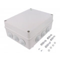 2721-02; Enclosure: junction box; X: 244mm; Y: 305mm; Z: 126mm; IP55; grey; ELEKTRO-PLAST NASIELSK 2721-02; Enclosure: junction box; X: 244mm; Y: 305mm; Z: 126mm; IP55; grey; ELEKTRO-PLAST NASIELSK