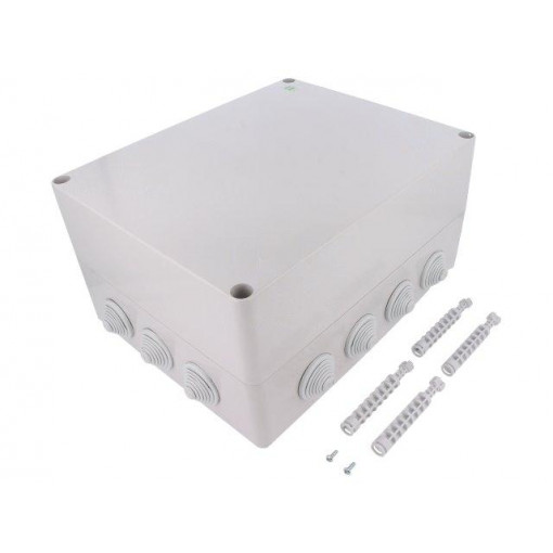 2724-02; Enclosure: junction box; X: 282mm; Y: 342mm; Z: 165mm; IP55; grey; ELEKTRO-PLAST NASIELSK 2724-02; Enclosure: junction box; X: 282mm; Y: 342mm; Z: 165mm; IP55; grey; ELEKTRO-PLAST NASIELSK