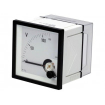 EQN72 120V; Meter: mounting; on panel; analogue; VAC: 0÷120V; True RMS; 45÷65Hz; Gossen Müller & Weigert EQN72 120V; Meter: mounting; on panel; analogue; VAC: 0÷120V; True RMS; 45÷65Hz; Gossen Müller & Weigert