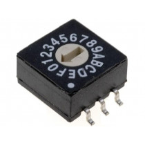 ERD116RMZ-SMD; Encoding switch; HEX/BCD; Pos: 16; SMT; Rcont max: 100mΩ; 5Ncm; ECE ERD116RMZ-SMD; Encoding switch; HEX/BCD; Pos: 16; SMT; Rcont max: 100mΩ; 5Ncm; ECE