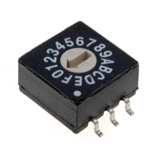 ERD116RMZ-SMD; Encoding switch; HEX/BCD; Pos: 16; SMT; Rcont max: 100mΩ; 5Ncm; ECE ERD116RMZ-SMD; Encoding switch; HEX/BCD; Pos: 16; SMT; Rcont max: 100mΩ; 5Ncm; ECE