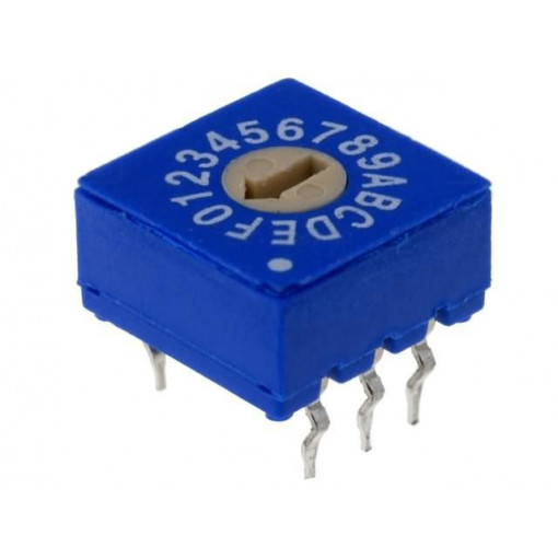 ERD116RSZ; Encoding switch; HEX/BCD; Pos: 16; THT; Rcont max: 100mΩ; 5Ncm; ECE ERD116RSZ; Encoding switch; HEX/BCD; Pos: 16; THT; Rcont max: 100mΩ; 5Ncm; ECE