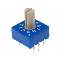 ERD210CSZ; Encoding switch; DEC/BCD; Pos: 10; Rcont max: 100mΩ; Pitch: 2.54mm; ECE ERD210CSZ; Encoding switch; DEC/BCD; Pos: 10; Rcont max: 100mΩ; Pitch: 2.54mm; ECE