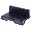 25-304-0101; Conductive PCB rack; ESD; 205x265x95mm; black; EUROSTAT GROUP 25-304-0101; Conductive PCB rack; ESD; 205x265x95mm; black; EUROSTAT GROUP
