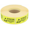 42-150-0015; Self-adhesive label; ESD; L: 25mm; W: 45mm; 1000pcs.; EUROSTAT GROUP 42-150-0015; Self-adhesive label; ESD; L: 25mm; W: 45mm; 1000pcs.; EUROSTAT GROUP