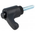 ERX.30 P-M5X20-C1; Lever; adjustable; Thread len: 20mm; Lever length: 30mm; -30÷130°C; ELESA+GANTER