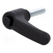 ERX.44 P-M6X30-C1; Lever; adjustable; Thread len: 30mm; Lever length: 44mm; -30÷130°C; ELESA+GANTER ERX.44 P-M6X30-C1; Lever; adjustable; Thread len: 30mm; Lever length: 44mm; -30÷130°C; ELESA+GANTER