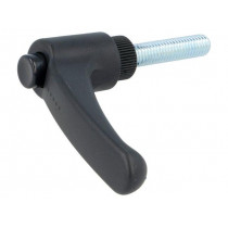 ERX.63 P-M8X35-C1; Lever; adjustable; Thread len: 35mm; Lever length: 63mm; -30÷130°C; ELESA+GANTER