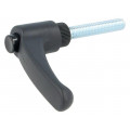 ERX.63 P-M8X45-C1; Lever; adjustable; Thread len: 45mm; Lever length: 63mm; -30÷130°C; ELESA+GANTER