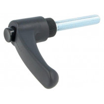ERX.63 P-M8X45-C1; Lever; adjustable; Thread len: 45mm; Lever length: 63mm; -30÷130°C; ELESA+GANTER
