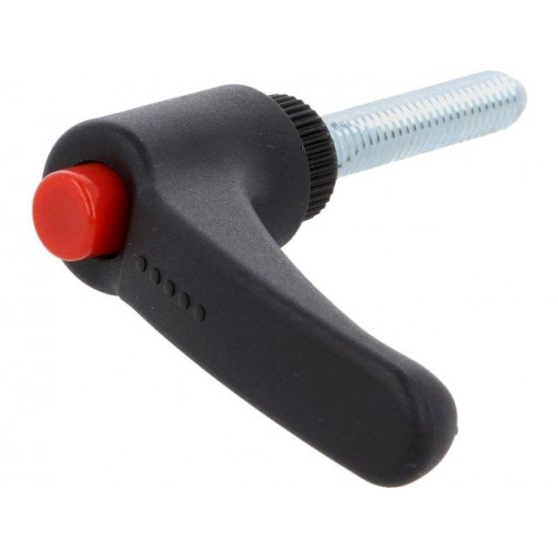 ERX.63 P-M8X70-C6; Lever; adjustable; Thread len: 70mm; Lever length: 63mm; -30÷130°C; ELESA+GANTER