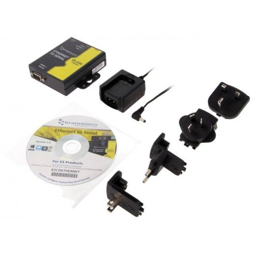 ES-246; Industrial module: serial device server; Number of ports: 2; BRAINBOXES