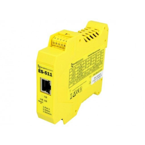 ES-511; Industrial module: serial device server; Number of ports: 2; BRAINBOXES