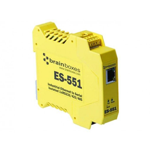 ES-551; Industrial module: serial device server; Number of ports: 2; BRAINBOXES