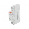 1SBE121111R0111; Contactor: 2-pole installation; NC + NO; 24VAC; 24VDC; 20A; DIN; ABB 1SBE121111R0111; Contactor: 2-pole installation; NC + NO; 24VAC; 24VDC; 20A; DIN; ABB