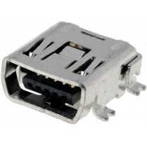 ESB35101000Z; Socket; USB C mini; SMT; PIN: 5; horizontal; ECE ESB35101000Z; Socket; USB C mini; SMT; PIN: 5; horizontal; ECE