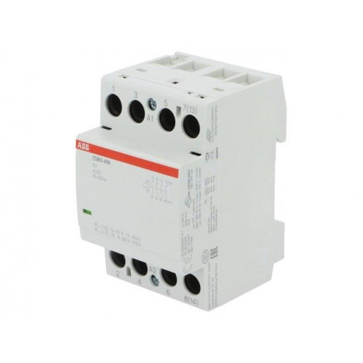 1SAE351111R1440; Contactor: 4-pole installation; NO x4; 12VAC; 12VDC; 63A; DIN; ESB; ABB