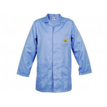 ; Coat; ESD; XL (unisex); IEC 61340-5-1; blue; 1÷100MΩ; REECO