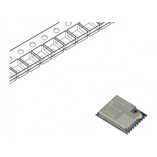 ESP-WROOM-02U (4MB); Module: WiFi; FTP,HTTP,IEEE 802.11b/g/n,IPv4,TCP,UDP; SMD; IPEX; ESPRESSIF ESP-WROOM-02U (4MB); Module: WiFi; FTP,HTTP,IEEE 802.11b/g/n,IPv4,TCP,UDP; SMD; IPEX; ESPRESSIF