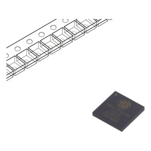 ESP32-PICO-D4; IC: SiP; Bluetooth Low Energy,WiFi; SMD; QFN48; 7x7mm; 4MB; Cores: 2; ESPRESSIF