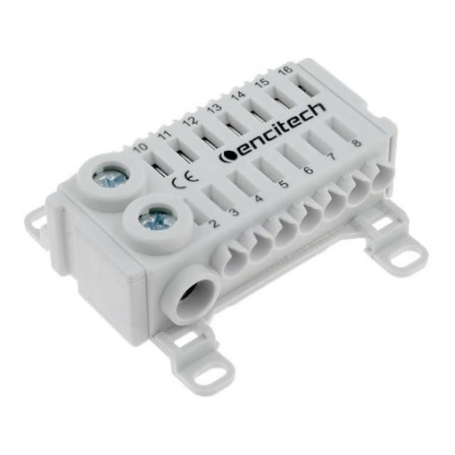 900-97-300100-59; Splice terminal: distribution block; ways: 1; terminals: 16; grey; ENCITECH