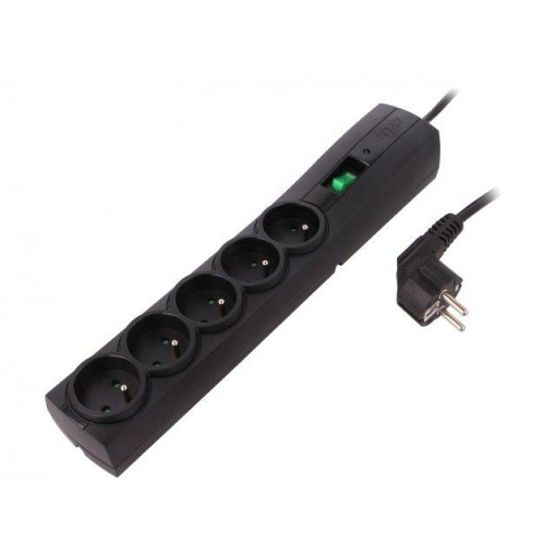 T/LZ09-CLA015/0000; Plug socket strip: protective; Sockets: 5; 250VAC; 10A; 175J; EVER