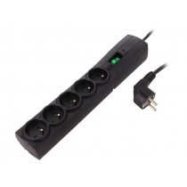 T/LZ09-CLA050/0000; Plug socket strip: protective; Sockets: 5; 250VAC; 10A; 175J; EVER