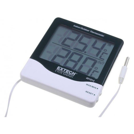 401014; Meter: temperature; LCD; Accur: ±1°C; 0,1°C; Body dim: 112x102x22mm; EXTECH