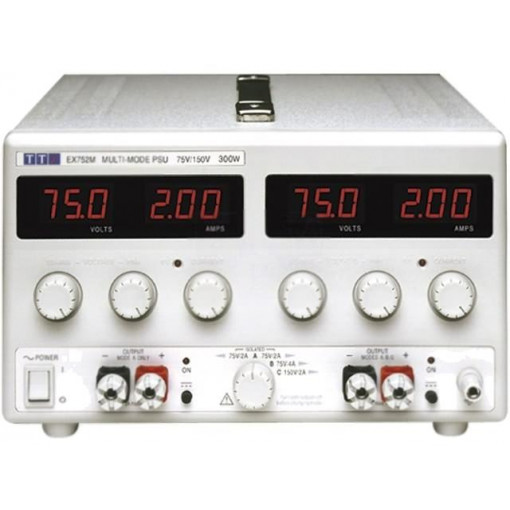 ; Power supply: laboratory; Channels: 2; 0÷75VDC; 0÷2A; 0÷75VDC; 0÷2A; AIM-TTI ; Power supply: laboratory; Channels: 2; 0÷75VDC; 0÷2A; 0÷75VDC; 0÷2A; AIM-TTI