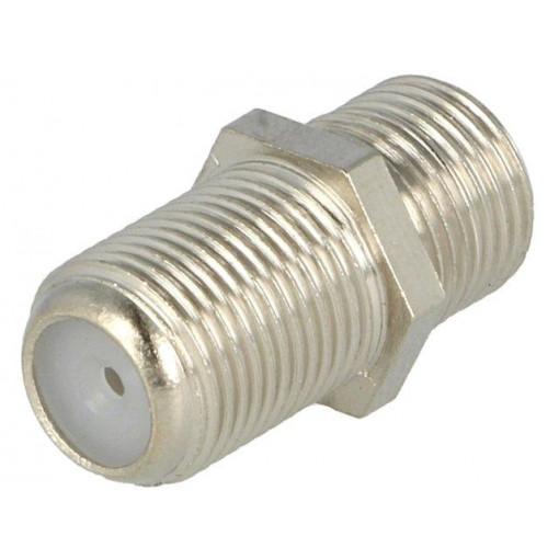 PCT-81-FNWG; Coupler; F socket,both sides; straight; for cable; Mat: copper; PCT