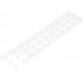 F14486_FLORENCE-Z30; LED lens; rectangular; Mat: PMMA plexiglass; transparent; H: 8.5mm; LEDIL F14486_FLORENCE-Z30; LED lens; rectangular; Mat: PMMA plexiglass; transparent; H: 8.5mm; LEDIL