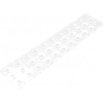 F14486_FLORENCE-Z30; LED lens; rectangular; Mat: PMMA plexiglass; transparent; H: 8.5mm; LEDIL