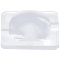 F14531_JENNY-CY; LED lens; square; Mat: silicone; transparent; H: 11.5mm; LEDIL