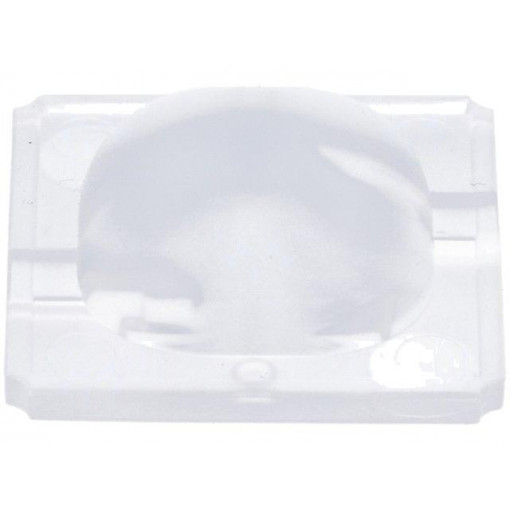 F14531_JENNY-CY; LED lens; square; Mat: silicone; transparent; H: 11.5mm; LEDIL