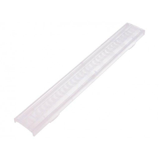 F15523_LINNEA-90; LED lens; rectangular; transparent; H: 9.5mm; LEDIL