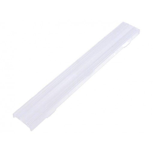 F15524_LINNEA-60; LED lens; rectangular; Mat: polycarbonate; transparent; H: 12mm; LEDIL