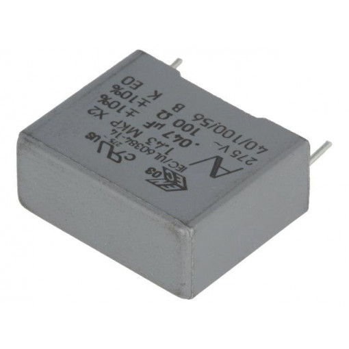 F43KI2470ZA01K; Capacitor: polypropylene; X2; 47nF; 15mm; ±10%; 7.5x14.5x18mm; KEMET