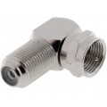 F5072A2-NPPT-75; Coupler; F socket,F plug; angled 90°; 75Ω; polypropylene; 1GHz; AMPHENOL