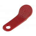 ; Pellet memory holder in a keychain; claret;  ; Pellet memory holder in a keychain; claret;