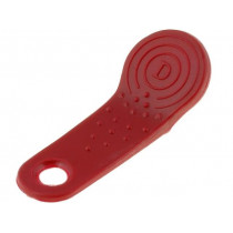 ; Pellet memory holder in a keychain; claret; 