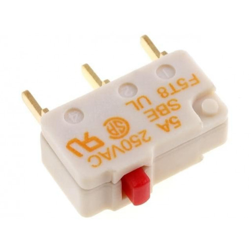 F5T8-UL; Microswitch SNAP ACTION; without lever; SPDT; 5A/250VAC; ON-(ON); SAIA-BURGESS F5T8-UL; Microswitch SNAP ACTION; without lever; SPDT; 5A/250VAC; ON-(ON); SAIA-BURGESS