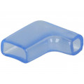 F8040; Terminals cover; 6.5mm; Ø: 4mm; angled; L: 17mm; Mat: PVC; FIX&FASTEN