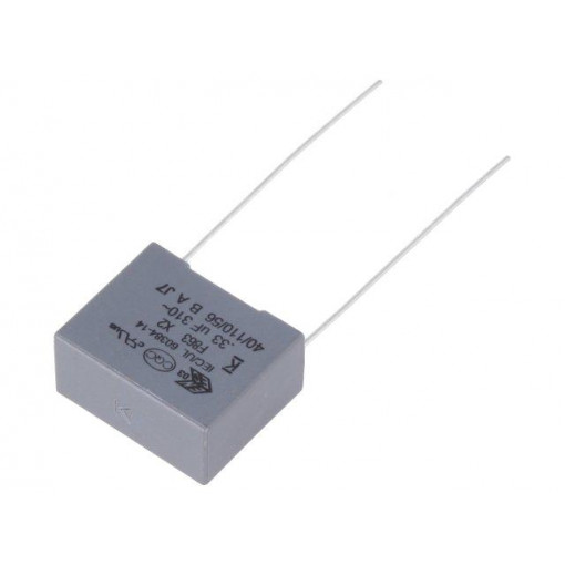 F863BN334K310ALW0L; Capacitor: polypropylene; X2; 0.33uF; 15mm; ±10%; 18x14.5x8.5mm; KEMET