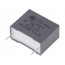 F863BN334K310Z; Capacitor: polypropylene; X2; 0.33uF; 15mm; ±10%; 18x14.5x8.5mm; KEMET