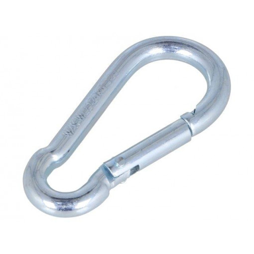 92020; Snap hook; steel; for profiles; zinc; 5mm; FATH