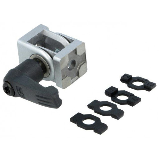 093GAF20AN; Hinge; for profiles; Width of the groove: 5mm; V: with lever; FATH